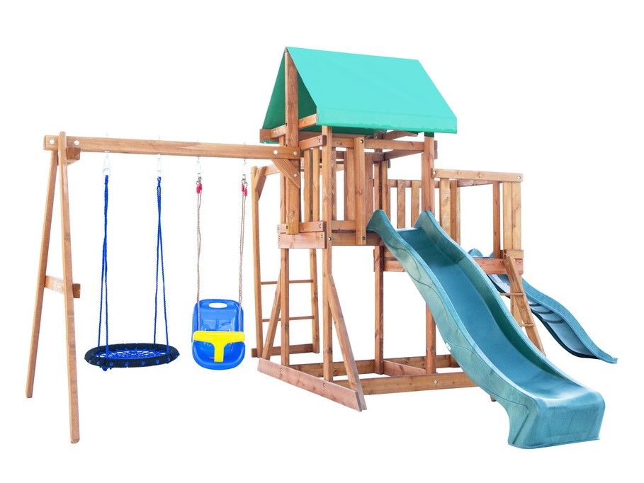 Детская площадка Babygarden BG-PKG-BG10 с качелями "Гнездо" и сидением "ковш" для малышей